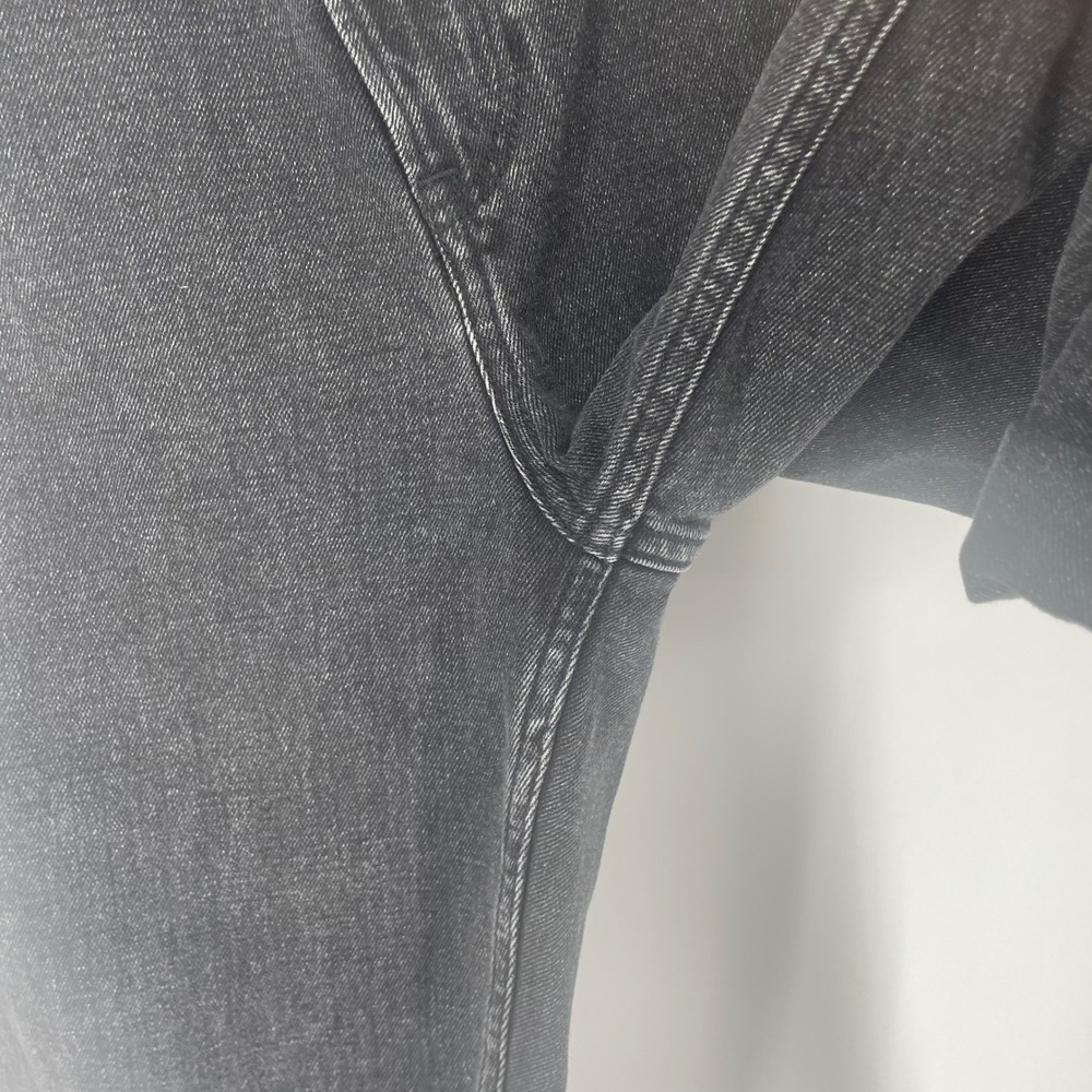 Abercrombie & Fitch Curve 90s Slim Straight High Rise Assymeticrical Jeans sz 27 - Picture 5 of 11